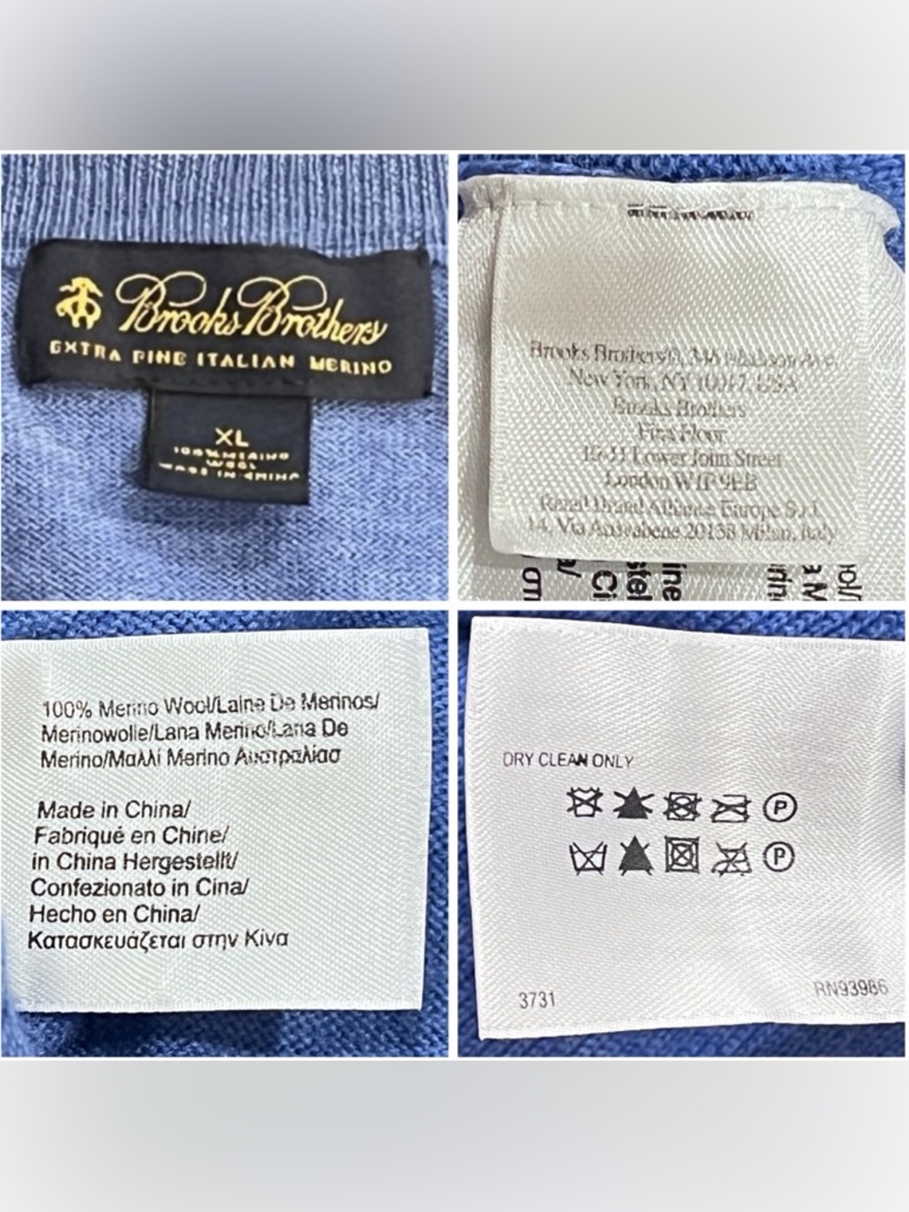 BROOKS BROTHERS Merino Wool V-Neck Sweater Vest - Picture 2 of 13